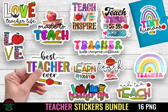 Download Teacher Stickers Bundle I Teacher PNG - Bundle Collection