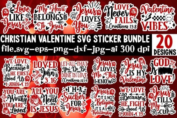 Download Christian Valentine SVG Bundle - Bundle Collection