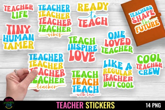 Download Teacher Stickers Bundle I Teacher PNG - Bundle Collection