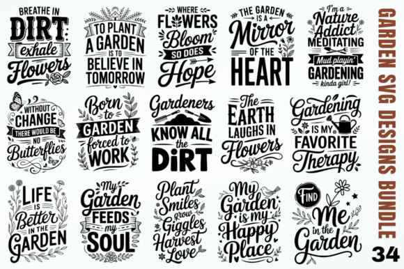 Download Garden SVG Designs Bundle - Bundle Collection