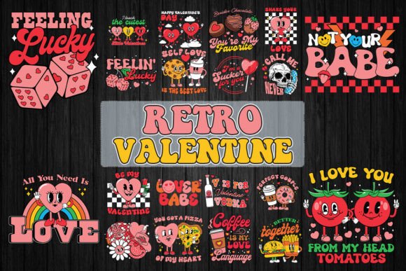 Download Retro Valentine SVG Bundle - Bundle Collection