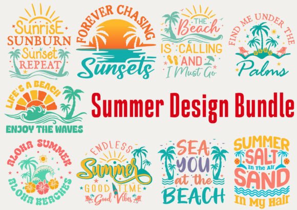 Download About Summer Design Bundle SVG Vector - Bundle Collection