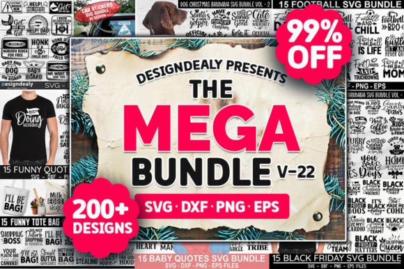 Download The Mega SVG Craft Designs Bundle - Bundle Collection