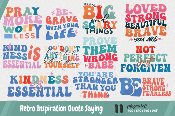 Download Retro Inspiration Quote SVG Bundle - Bundle Collection
