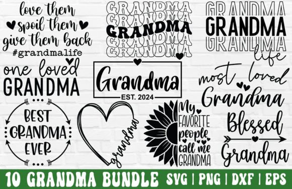 Download Grandma SVG Bundle - Grandma PNG - Bundle Collection