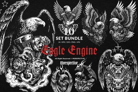 Download 10 Bundle Dark Art Eagle Engine Bird - Bundle Collection