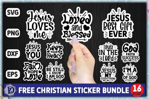 Download Free Christian Sticker Bundle - Bundle Collection
