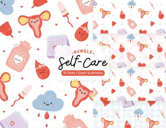 Download Menstrual Cycle Bundle | Self-care Set - Bundle Collection