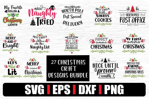 Download 27 Christmas Craft Designs  Bundle - Bundle Collection