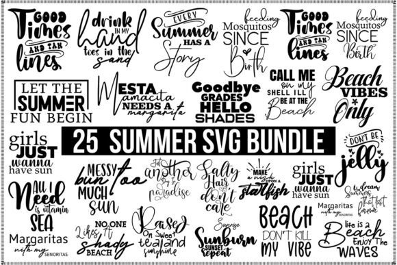 Download Summer Beach Bundle SVG, Vacation SVG - Bundle Collection