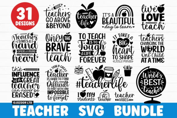Download Teacher Back to School SVG Bundle - Bundle Collection