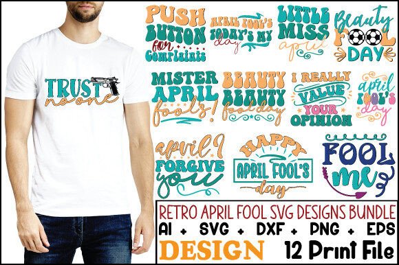 Download Retro April Fool SVG Design Bundle - Bundle Collection
