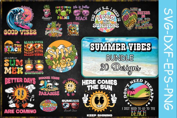 Download Summer Vibes SVG Bundle - Bundle Collection