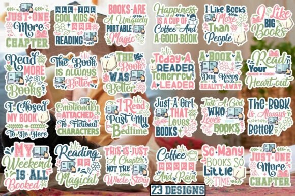 Download Reading SVG Sticker Bundle - Bundle Collection