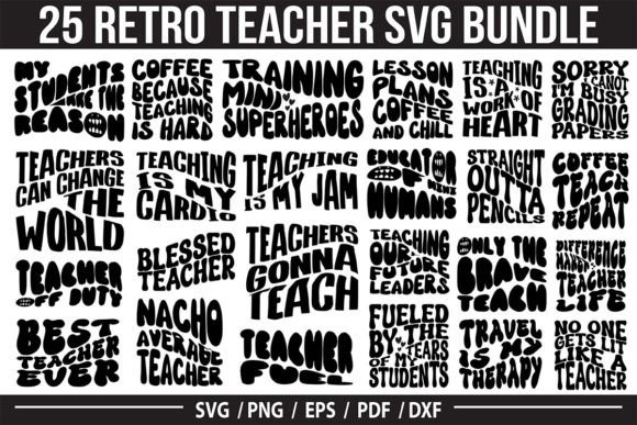 Download Retro Teacher SVG Bundle, Teacher SVG - Bundle Collection