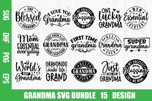 Download Grandma SVG Bundle - Bundle Collection