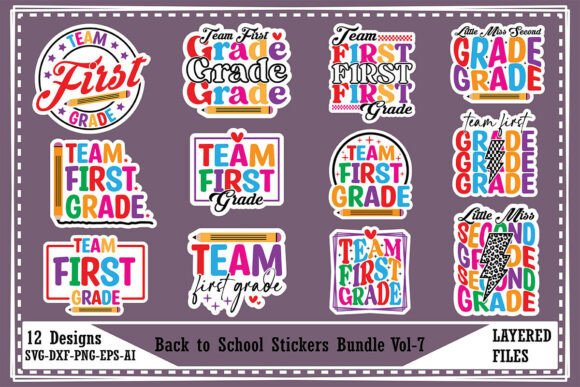 Download Back to School Stickers Bundle Vol-7 - Bundle Collection
