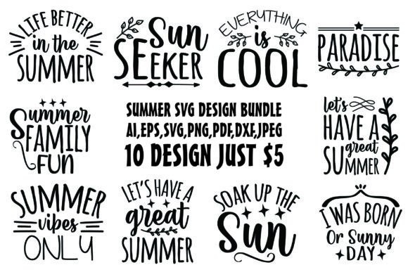 Download Summer Svg Design Bundle - Bundle Collection