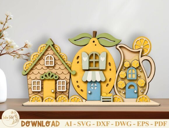 Download Lemon House Laser Cut File SVG Bundle - Bundle Collection