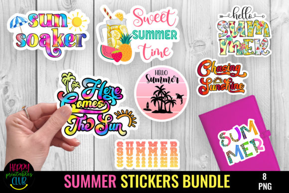 Download Summer Stickers Bundle I Summers - Bundle Collection