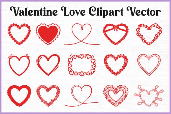 Download Valentine Heart Love PNG Vector Bundle - Bundle Collection