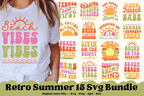 Download Retro Summer Svg Bundle - Bundle Collection