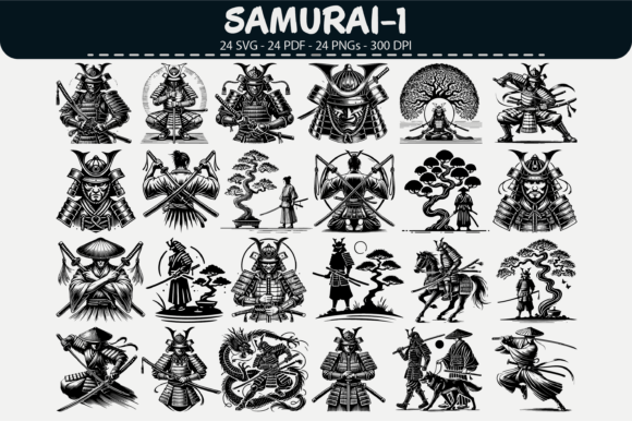 Download Samurai Vector Clipart – 24 Designs - Premium Resources