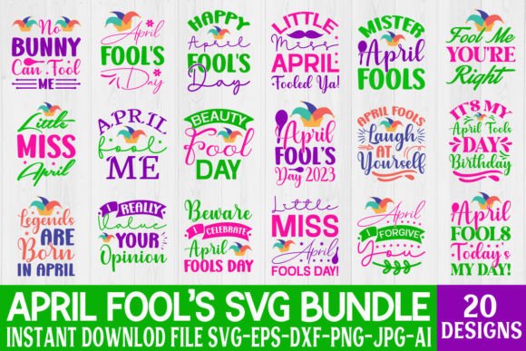 Download APRIL FOOL’S SVG BUNDLE - Bundle Collection
