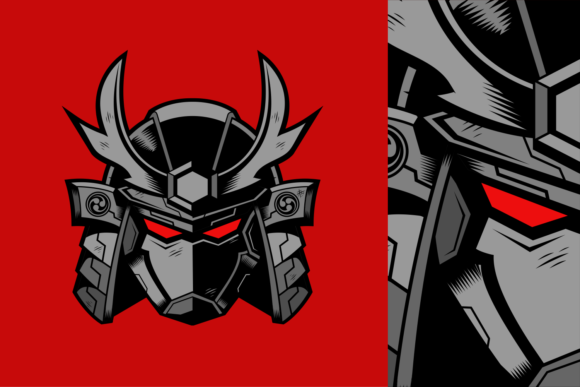 Download Japanese Samurai Robot Helmet - Premium Resources