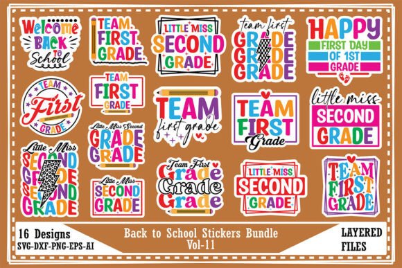 Download Back to School Stickers Bundle Vol-11 - Bundle Collection