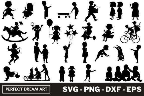 Download Children Silhouette Bundles - Bundle Collection