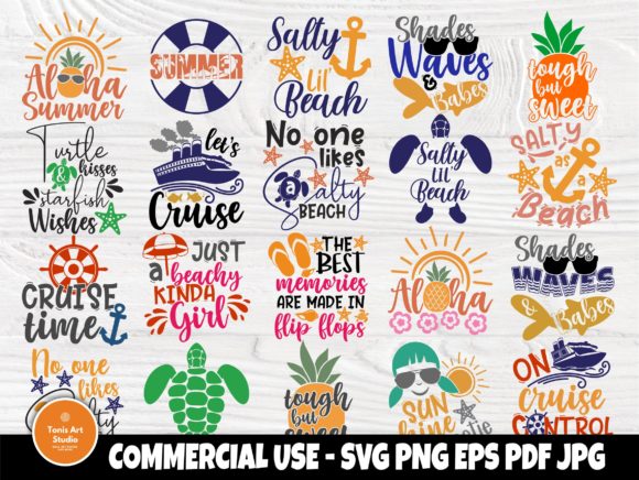 Download Summer SVG Bundle, Summer Quotes, Beach - Bundle Collection