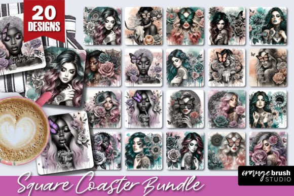 Download Daily Affirmations Square Coaster Bundle - Bundle Collection