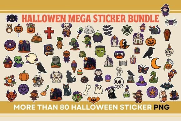 Download Halloween Mega Sticker Bundle - Bundle Collection