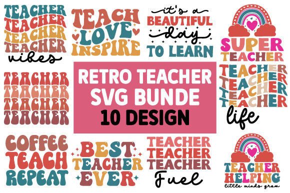 Download Retro Teacher Svg Bundle - Bundle Collection