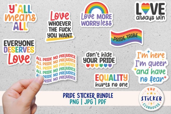 Download LGBTQ Stickers | Pride Sticker Bundle - Bundle Collection
