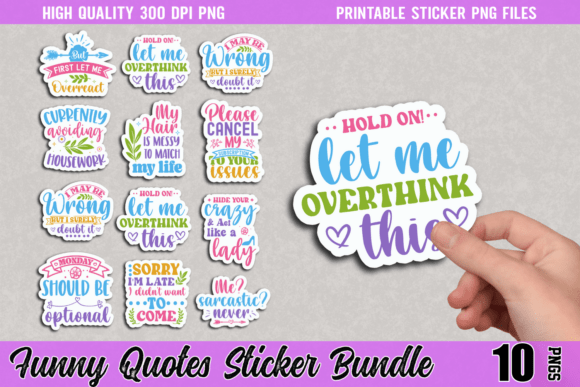 Download Funny Quotes Sticker Bundle - Bundle Collection