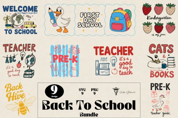 Download Back to School SVG PNG Bundle - Bundle Collection