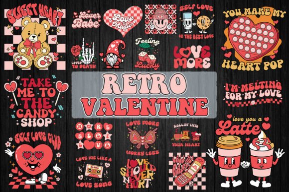 Download Retro Valentine SVG Bundle - Bundle Collection