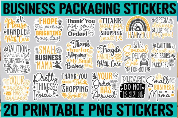 Download Business Packaging Sticker SVG Bundle - Bundle Collection