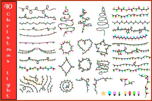 Download Christmas Lights SVG PNG Vector Bundle - Bundle Collection