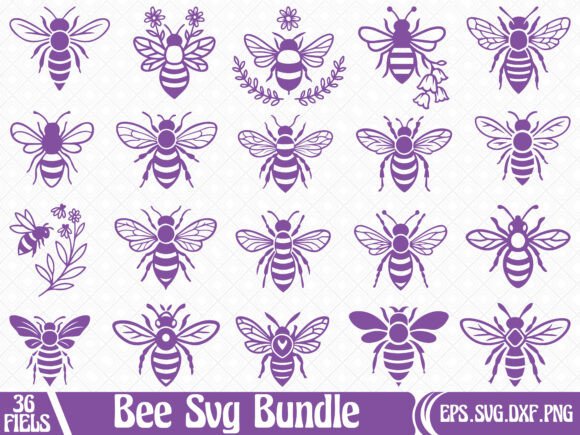 Download Bee SVG Bundle for Cricut - Bundle Collection