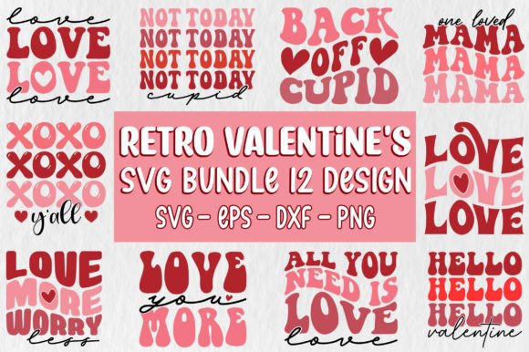 Download Retro Valentine's SVG Bundle - Bundle Collection