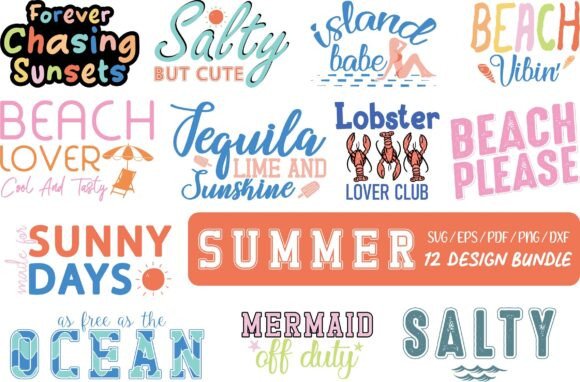 Download Retro Summer SVG PNG Bundle - Bundle Collection