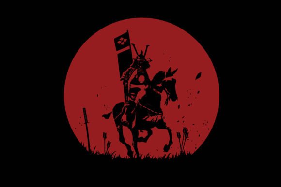 Download Samurai Riding a Horse Silhouette - Premium Bundle