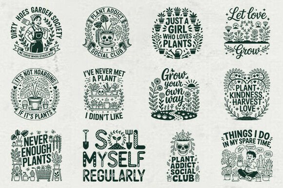 Download Plant Lover SVG Bundle, Gardening Quotes - Bundle Collection