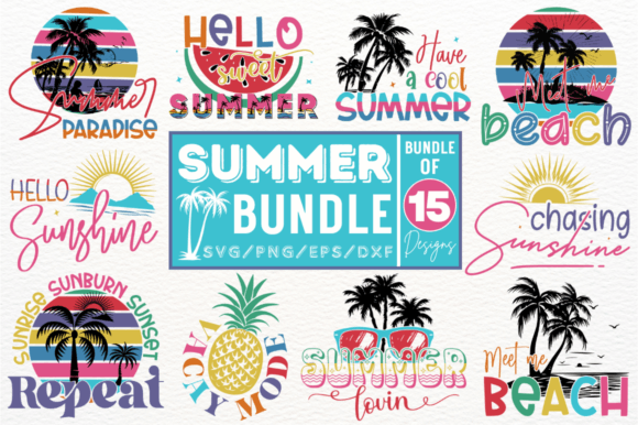 Download Summer SVG Design Bundle - Bundle Collection