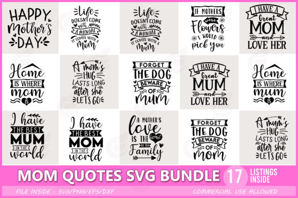 Download Funny Mom Quotes SVG Bundle - Bundle Collection