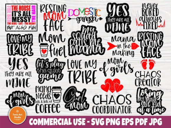 Download Mom SVG Bundle, Funny Mom Quotes Svg - Bundle Collection