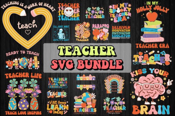 Download Retro Teacher SVG Bundle - Bundle Collection